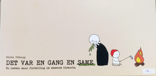 forside "Det var en gang en same"; satriebok; samenes historie; av maren Uthaug